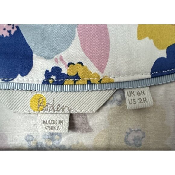 Boden Women Dress Floral Shift Dress US Size 2 R Clemmie Fit & Flare V-neck - Picture 3 of 5